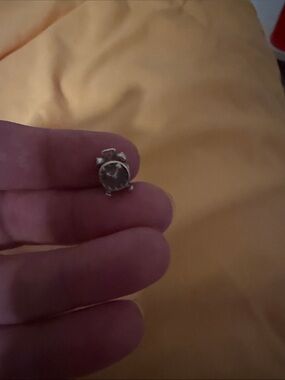 Pandora Silver Clock Charm Bracelet Accent